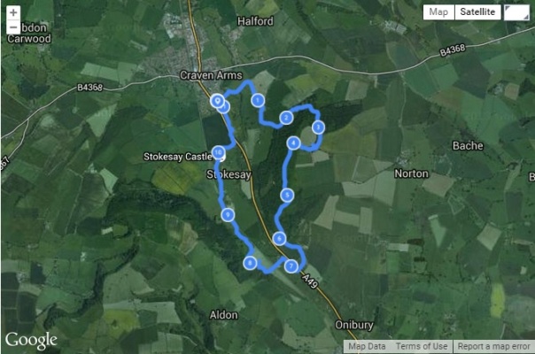 Free Circular Walking Route, Craven Arms, Shropshire